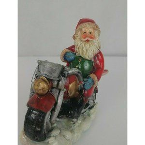 Santa Claus Figurine on Motorcycle
